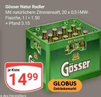 Natur Radler Angebote von Gösser bei GLOBUS Bad Kreuznach für 14,99 €