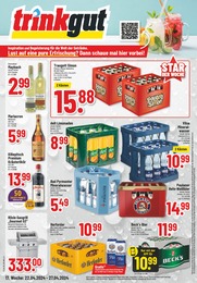 Aktueller Trinkgut Getränkemärkte Prospekt für Seggebruch: Aktuelle Angebote mit 6} Seiten, 22.04.2024 - 27.04.2024