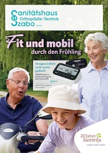 Sanitätshaus Szabo GmbH Prospekt Fit und mobil durch den Frühling mit 6 Seiten