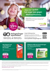 Aktueller mea - meine apotheke Apotheke Prospekt in Weil im Schönbuch und Umgebung, "Unsere Dezember-Angebote" mit 6 Seiten, 01.12.2024 - 31.12.2024