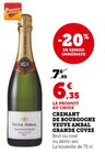 Crémant de Bourgogne Grande Cuvée - Veuve Ambal en promo chez Super U Tonneins à 6,35 €