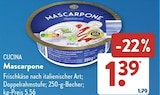 Mascarpone von Cucina im aktuellen ALDI SÜD Prospekt für 1,39 €