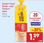 Butter- oder Vollkorntoast bei Netto Marken-Discount im Prospekt "" für 1,29 €