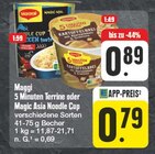 5 Minuten Terrine oder Magic Asia Noodle Cup Angebote von Maggi bei EDEKA Gera für 0,79 €