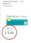 LINDA Maintal - Loperamid akut Angebot im Prospekt Loperamid akut bei LINDA im Maintal Prospekt für 3,40 €
