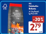 Holzkohle-Briketts im Angebot bei ALDI SÜD in Friedrichshafen Holzkohle-Briketts Angebote von BBQ bei ALDI SÜD Friedrichshafen für 2,79 €