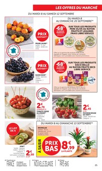Promotion Tomate Cerise dans le prospectus Super U, valable du 08/09/2026 au 20/09/2026 Promo Tomate Cerise dans le catalogue Super U du moment à la page 25
