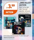 „DREI ALLES“ AKTION von Drei ??? im aktuellen Müller Prospekt für 3,99 €