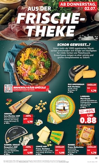 Mettwurst Angebot im Kaufland Prospekt, gültig von 02.07.2026 bis 08.07.2026 Mettwurst Angebot im aktuellen Kaufland Prospekt auf Seite 33