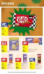 Prix et réduction Milka dans le prospectus Carrefour en cours Offre Milka dans le catalogue Carrefour du moment à la page 47