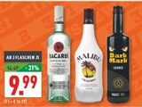 Rum. Malibu Coconut oder Dark Mark Angebote von Bacardi bei Marktkauf Münster für 9,99 €
