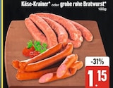 Käse-Krainer oder grobe rohe Bratwurst Angebote bei EDEKA Regensburg für 1,15 €