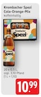 Spezi Cola-Orange-Mix Angebote von Krombacher bei E center Filderstadt für 10,99 €
