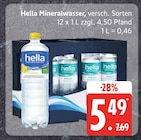 Mineralwasser bei EDEKA Frischemarkt im Prospekt "" für 5,49 €