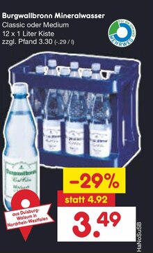Mineralwasser bei Netto Marken-Discount in Unna Mineralwasser im Angebot bei Netto Marken-Discount Unna für 3,49 €