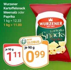 Kartoffelsnack Meersalz im Angebot bei GLOBUS in Gotha Kartoffelsnack Meersalz Angebote von Wurzener bei GLOBUS Gotha für 0,99 €