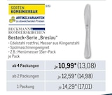 Besteck-Serie "Breslau" Angebote von Beckmann & Rommerskirchen bei Metro Nordhausen für 13,08 €