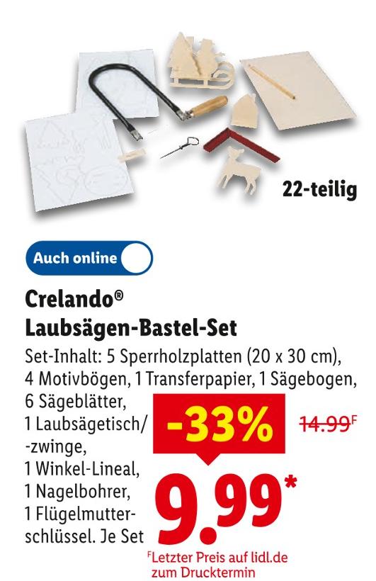 Laubsägen-Bastel-Set
