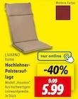 Hochlehner-Polsterauflage im Angebot bei Lidl in Frankenthal Hochlehner-Polsterauflage Angebote von LIVARNO home bei Lidl Frankenthal für 5,99 €