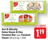 Gelee Hasen & Eier Angebote von Gut & Günstig bei EDEKA Heidelberg für 1,19 €