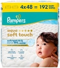 Windeln im REWE Prospekt Aqua Soft von Pampers im aktuellen REWE Prospekt für 7,29 €