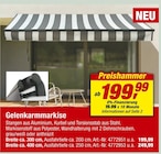 Gelenkarmmarkise Angebote bei toom Baumarkt Berlin für 199,99 €