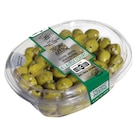 Olive verte dénoyautée à l'ail des ours - TROPIC APERO - Carrefour Olive verte dénoyautée à l'ail des ours - TROPIC APERO à 2,50 € dans le catalogue Carrefour