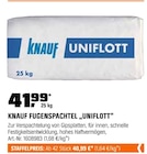 Fugenspachtel im OBI Prospekt Fugenspachtel Uniflott von Knauf im aktuellen OBI Prospekt für 40,99 €