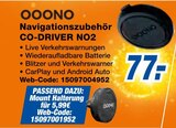 Navigationszubehör CO-DRIVER NO2 Angebote von OOONO bei expert Flensburg für 77,00 €