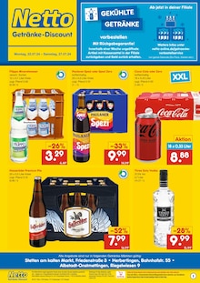 Coca Cola im Netto Marken-Discount Prospekt "Gekühlte Getränke" mit 2 Seiten (Albstadt)