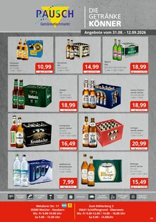 Bier im Getränkefachmarkt Rausch Prospekt "DIE GETRÄNKEKÖNNER" mit 2 Seiten (Gießen)