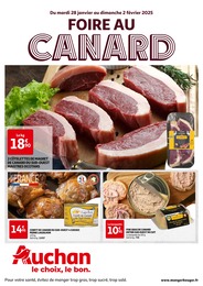 Catalogue Auchan Hypermarché à Trélissac, avec 4 pages Prospectus Auchan Hypermarché à Trélissac, "FOIRE AU CANARD", 4 pages, 28/01/2025 - 02/02/2025