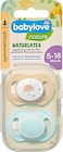 Schnuller Latex symmetrisch, beige/mint, Gr. 2, 5-18 Monate von babylove nature im aktuellen dm-drogerie markt Prospekt für 2,75 €