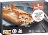 2 galettes au sarrasin champignon-jambon-emmental - picard en promo chez Picard Agen à 3,40 €