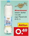 Mineralwasser  im aktuellen Netto Marken-Discount Prospekt für 0,49 €