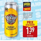 Bière blonde d'Abbaye 6,6° - Abbaye de Crespin - Aldi Bière blonde d'Abbaye 6,6° - Abbaye de Crespin à 1,39 € dans le catalogue Aldi