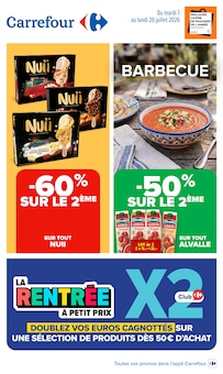 Catalogue Carrefour de la semaine 27, "Carrefour", page 1, 07/07/2026 - 20/07/2026 Prospectus Carrefour en cours, "Carrefour", page 1 sur 92