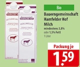 Bauerngemeinschaft Hamfelder Hof Milch bei famila Nordost im Eutin Prospekt für 1,59 €