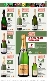 Promotion Wolfberger dans le prospectus Carrefour, valable du 23/09/2025 au 06/10/2025 Promo Wolfberger dans le catalogue Carrefour du moment à la page 57