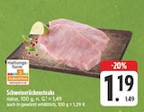 Schweinerückensteaks natur bei EDEKA im Prospekt "" für 1,19 €