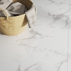 Carrelage sol/mur intérieur effet marbre blanc Casablanca l.60 x L.120 cm x Ep.9 - ARTENS en promo chez LEROY MERLIN Carrelage sol/mur intérieur effet marbre blanc Casablanca l.60 x L.120 cm x Ep.9 - ARTENS dans le catalogue LEROY MERLIN