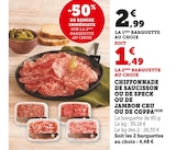 Chiffonnade de saucisson ou de speck ou de jambon cru ou de coppa - Super U à Poitiers Chiffonnade de saucisson ou de speck ou de jambon cru ou de coppa en promo chez Super U Poitiers à 1,49 €