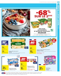 Prix et réduction Activia dans le prospectus Carrefour Market en cours Offre Activia dans le catalogue Carrefour Market du moment à la page 15