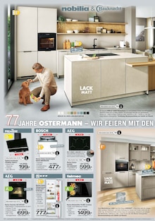 Kühlschrank im Ostermann Prospekt "77 Jahre Ostermann – Das Jubiläum" mit 12 Seiten (Duisburg)