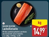 Lachsfiletseite im ALDI Nord Prospekt Lachsfiletseite von GOLDEN SEAFOOD im aktuellen ALDI Nord Prospekt für 14,99 €