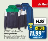 Sweatpullover Angebote von LIVERGY x U.S. Grand Polo bei Lidl Erftstadt für 14,99 €