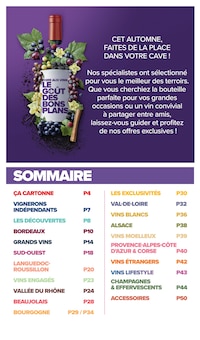 Catalogue de la semaine "FOIRE AUX VINS" avec 2 pages, valide du 21/09/2026 au 05/10/2026 pour Flers-en-Escrebieux et alentours Prospectus de la semaine "FOIRE AUX VINS" avec 2 pages, valide du 21/09/2026 au 05/10/2026 pour Flers-en-Escrebieux et alentours