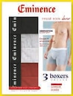 Lot de 3 boxers homme - Eminence en promo chez Super U Lot de 3 boxers homme - Eminence dans le catalogue Super U