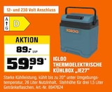 Thermoelektrische Kühlbox „IE27“ im Angebot bei OBI in Peine Thermoelektrische Kühlbox „IE27“ Angebote von Igloo bei OBI Peine für 59,99 €