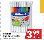 Duo-Fasermaler von Pelikan für 3,99 € bei Mäc-Geiz im Angebot Duo-Fasermaler von Pelikan im aktuellen Mäc-Geiz Prospekt